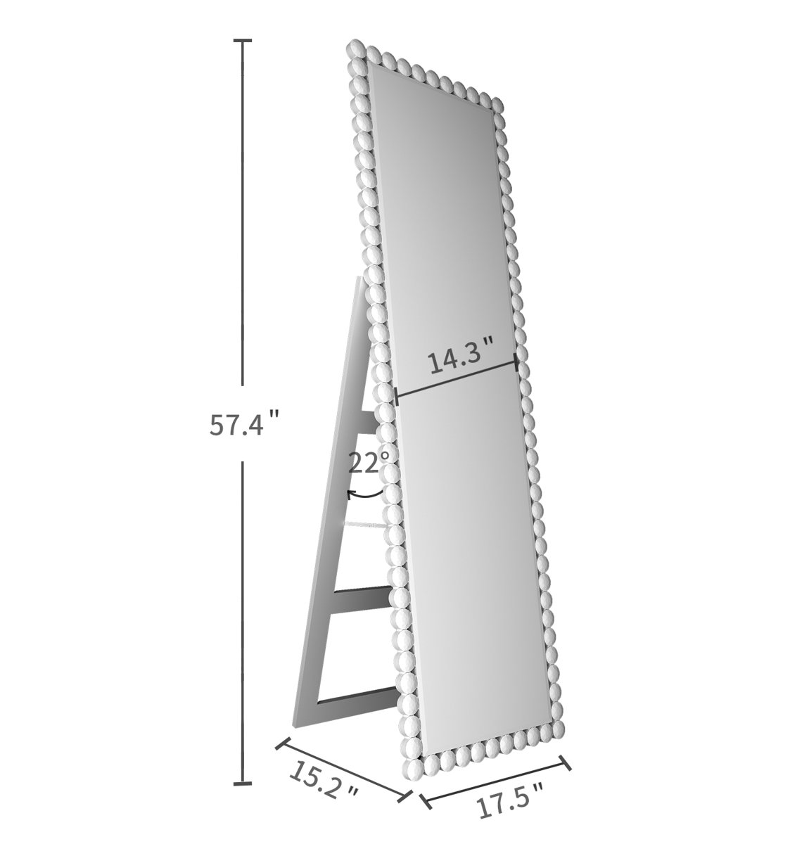 Rosdorf Park Dileo Beveled Full Length Mirror & Reviews Wayfair